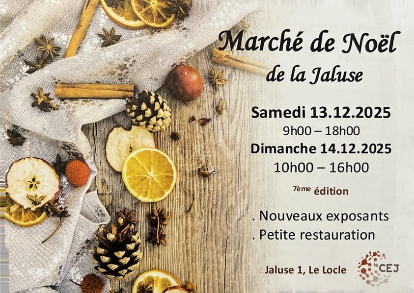 Marché de Noël de la Jaluse Le Locle avec le Magasin du Monde