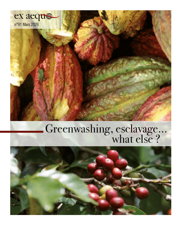 Couverture du n° 91 du Journal ex aequo des Magasins du Monde