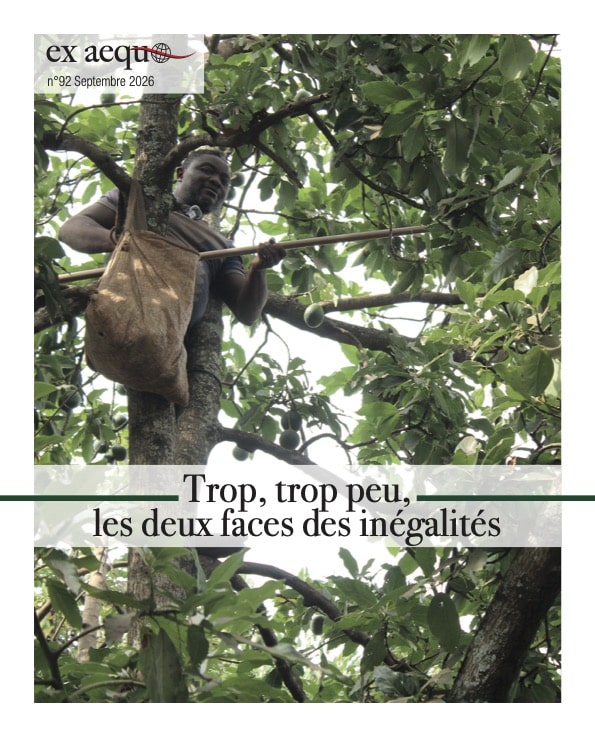Couverture du journal ex æquo 92 des Magasins du Monde