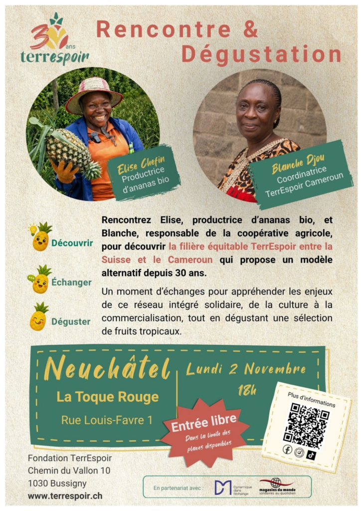 Affiche rencontre dégustation Terrespoir novembre 2026